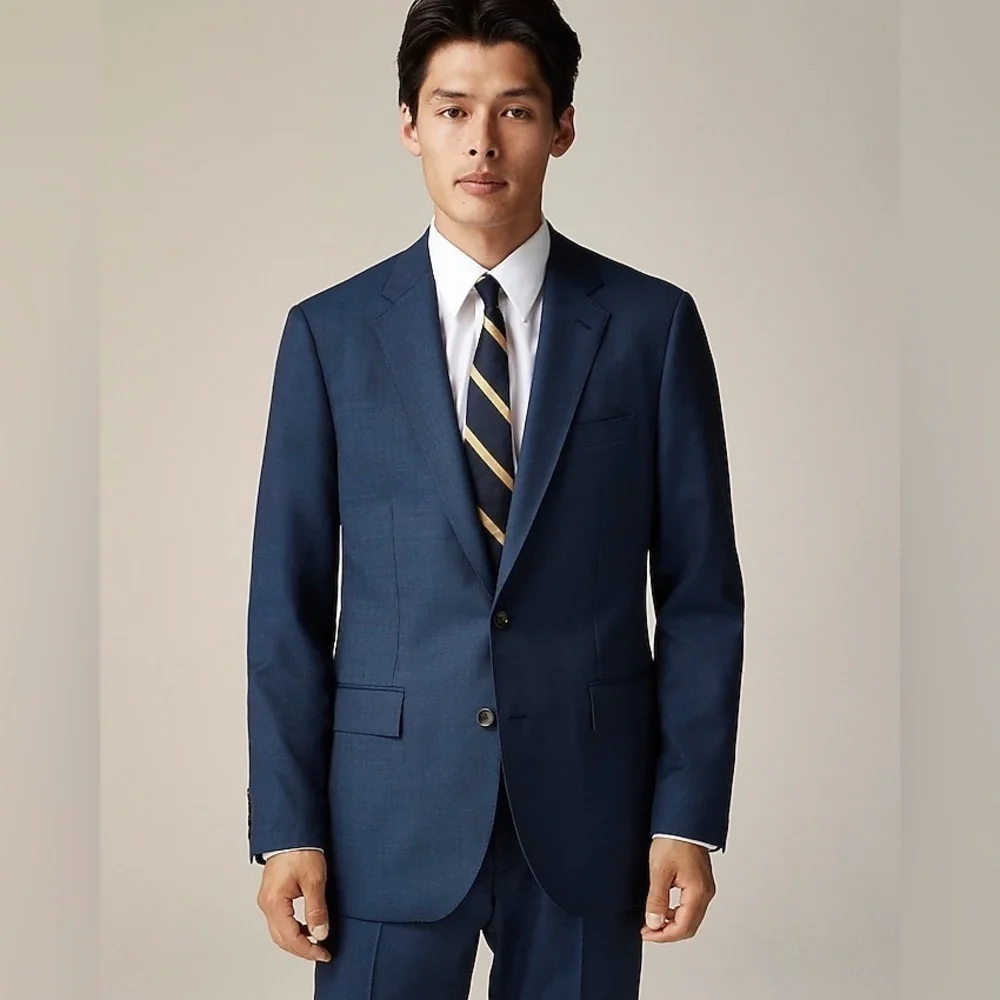 J Crew Ludlow Slim-fit suit jacket in Italian worsted wool BZ634